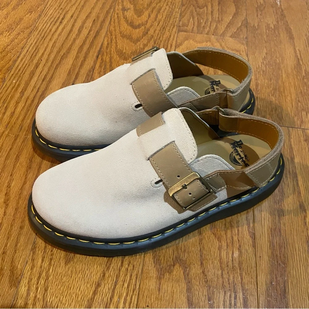 NWOT Dr. Martens Jorge II Suede & Leather Slingback Mule - Picture 1 of 8
